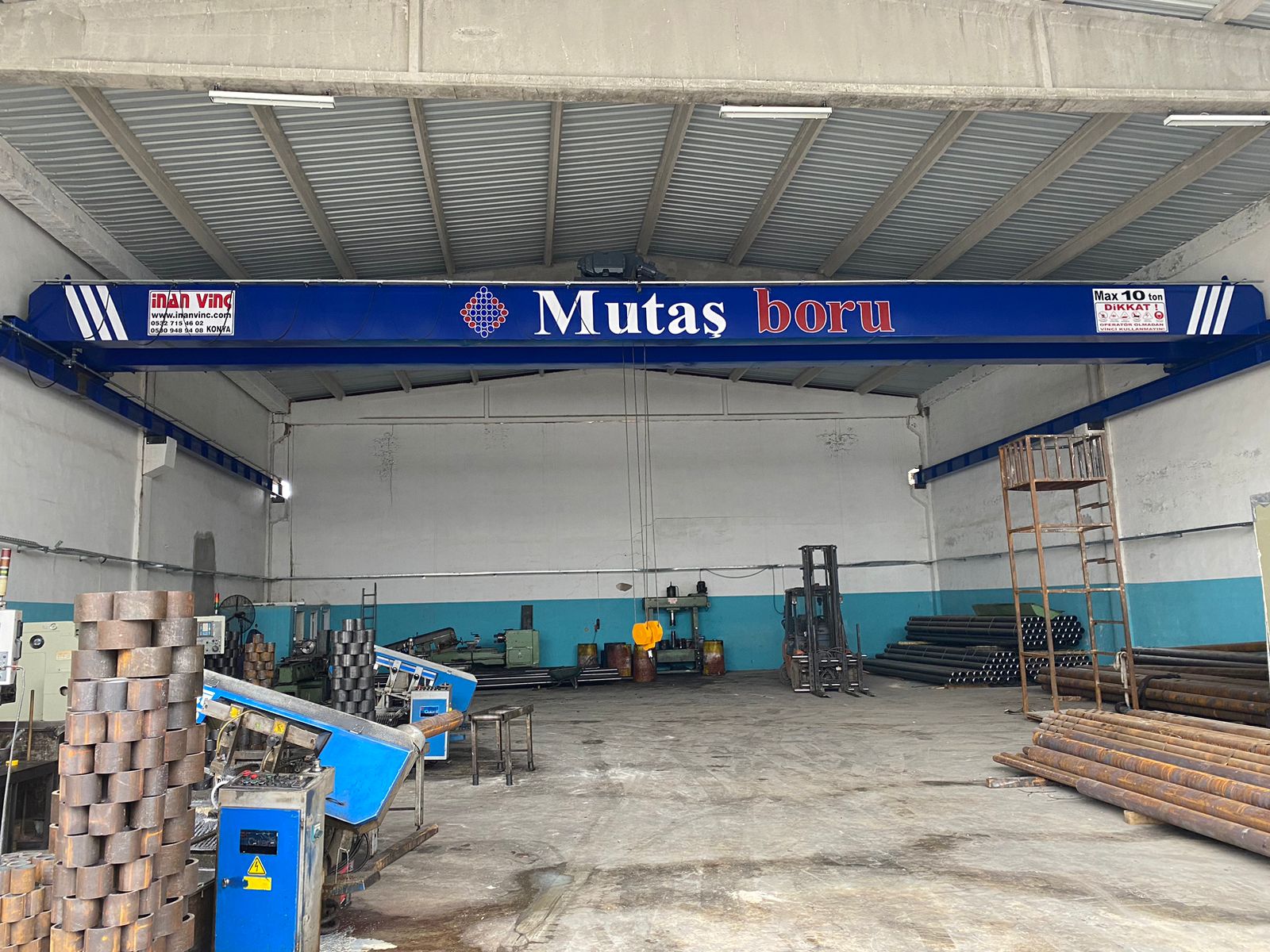 İnan Vinç İmalatı Monoray Vinç, Arabalı Vinç, Portal Vinç, Gezer Köprülü Vinç, Vinç Ekipmanları Konya 